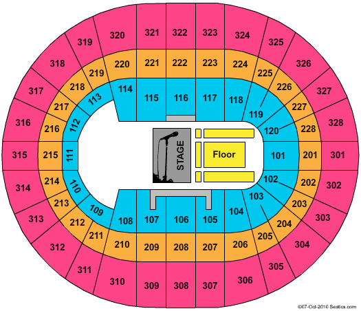 Canadian Tire Centre Johnny Reid Seating Chart